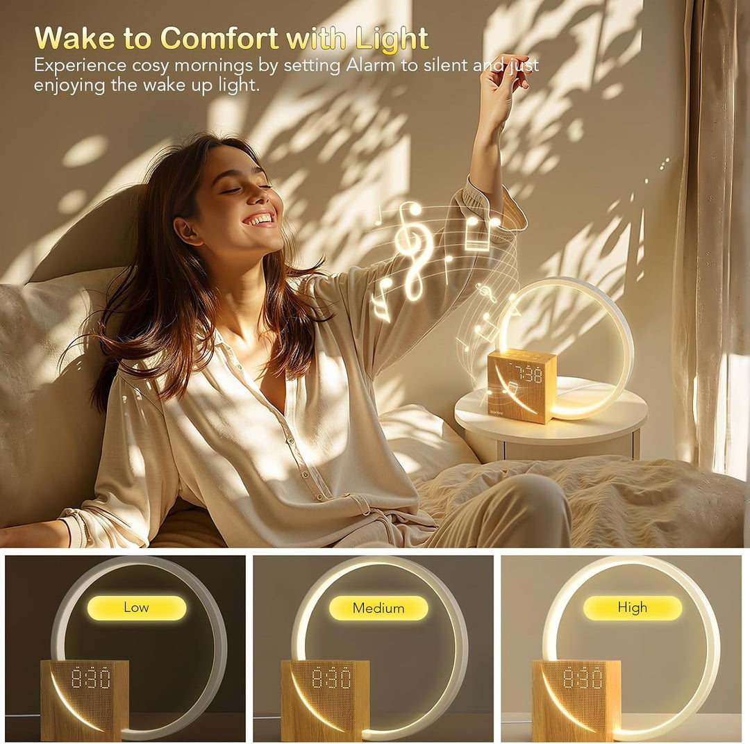 Multifunctional Wake‑Up Bedroom Lamp