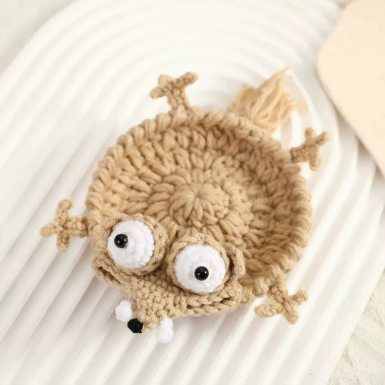 Crochet Squirrel Coaster