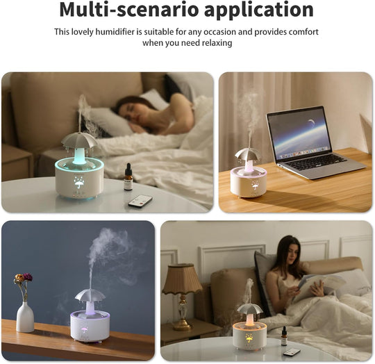 Rotating Umbrella Water Drop Humidifier