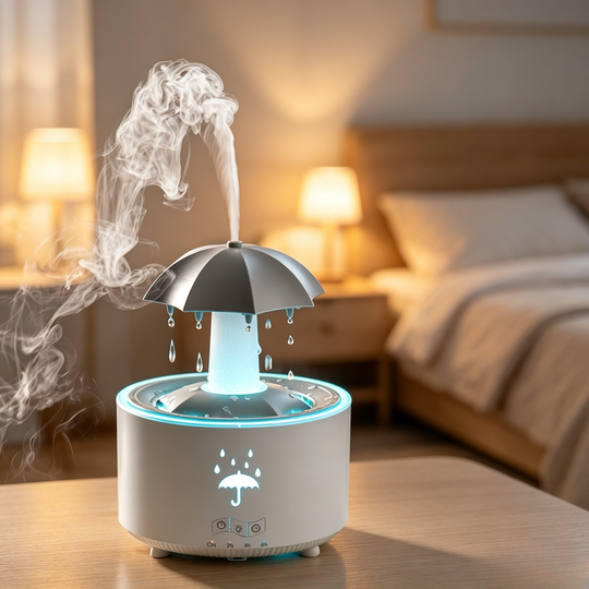 Rotating Umbrella Water Drop Humidifier