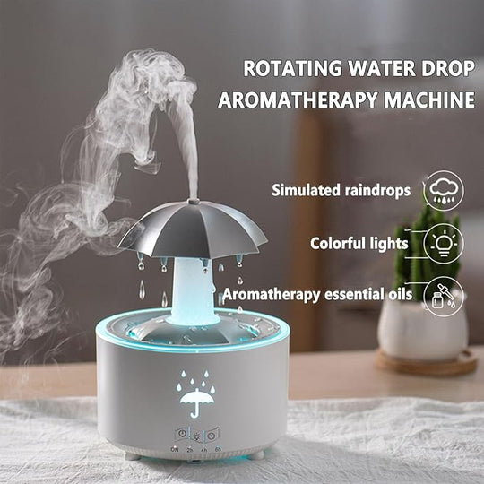 Rotating Umbrella Water Drop Humidifier