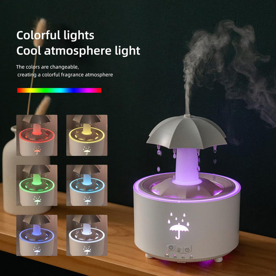 Rotating Umbrella Water Drop Humidifier