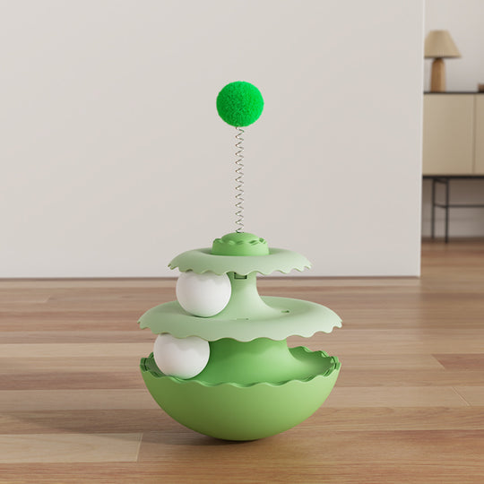 Double Ball Cat Turntable Toy
