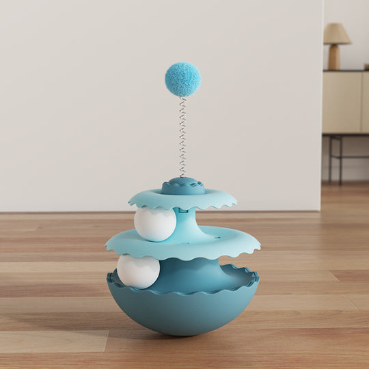 Double Ball Cat Turntable Toy