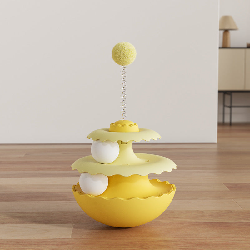 Double Ball Cat Turntable Toy