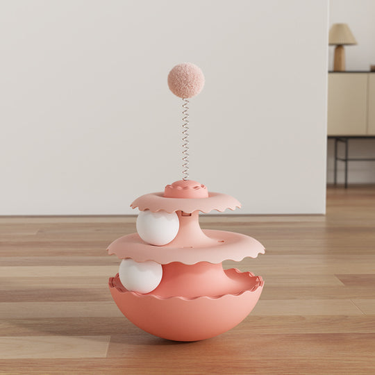 Double Ball Cat Turntable Toy