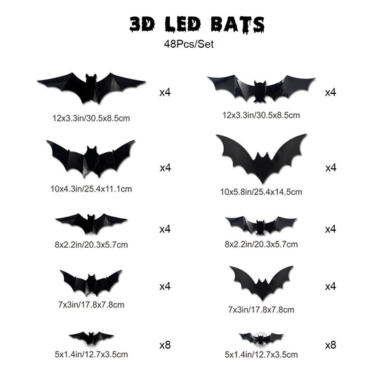 Halloween LED Bat Night Light