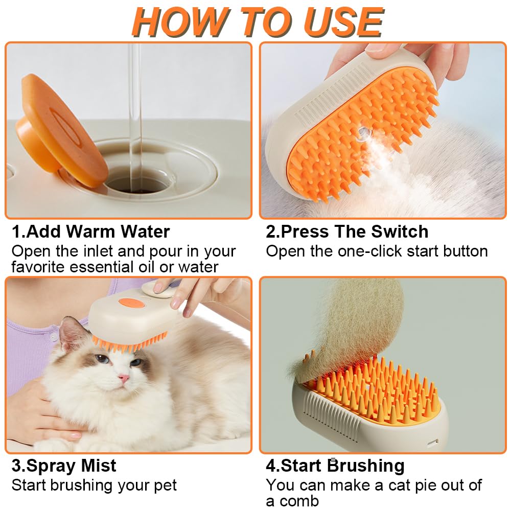 Pet Steam Brush