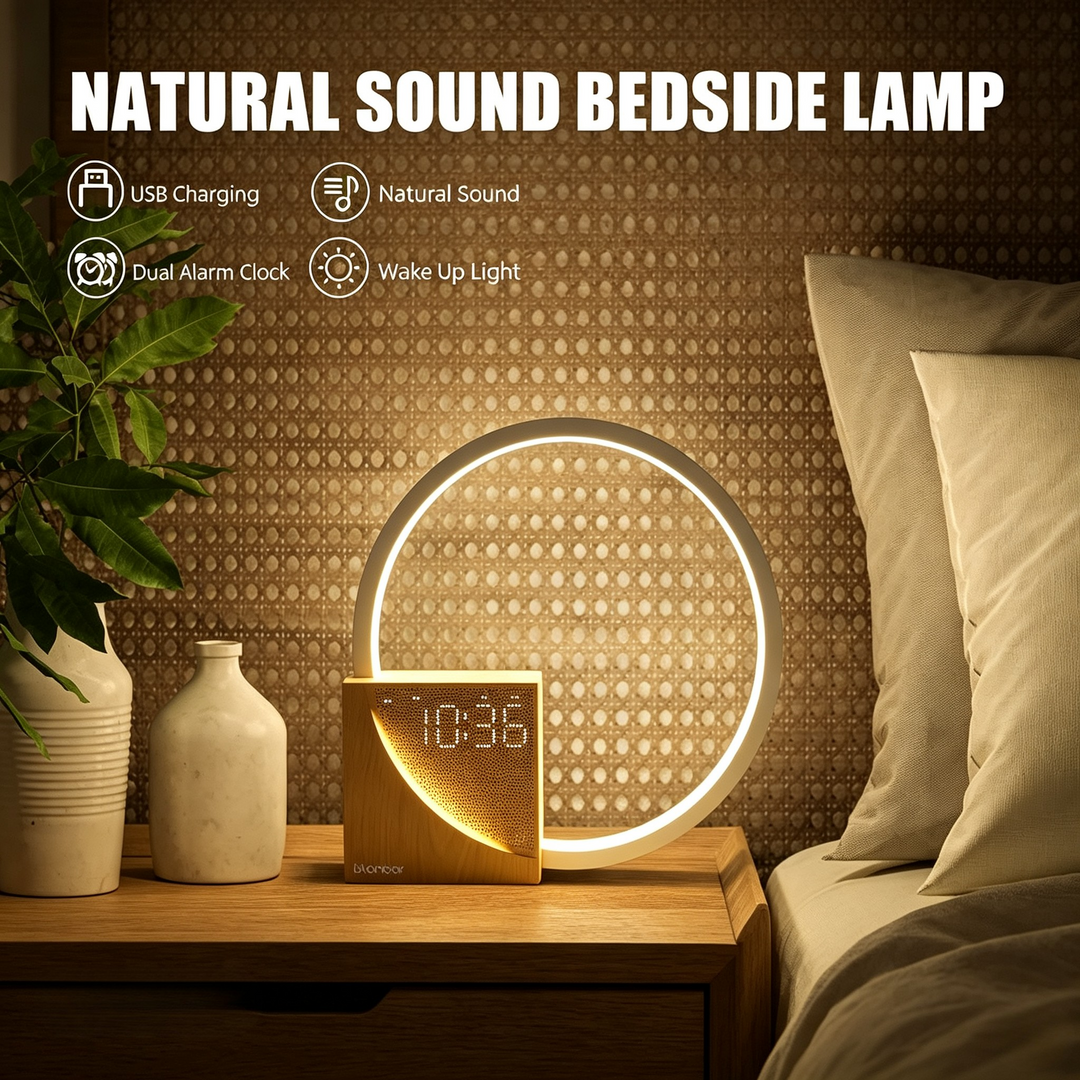 Multifunctional Wake‑Up Bedroom Lamp