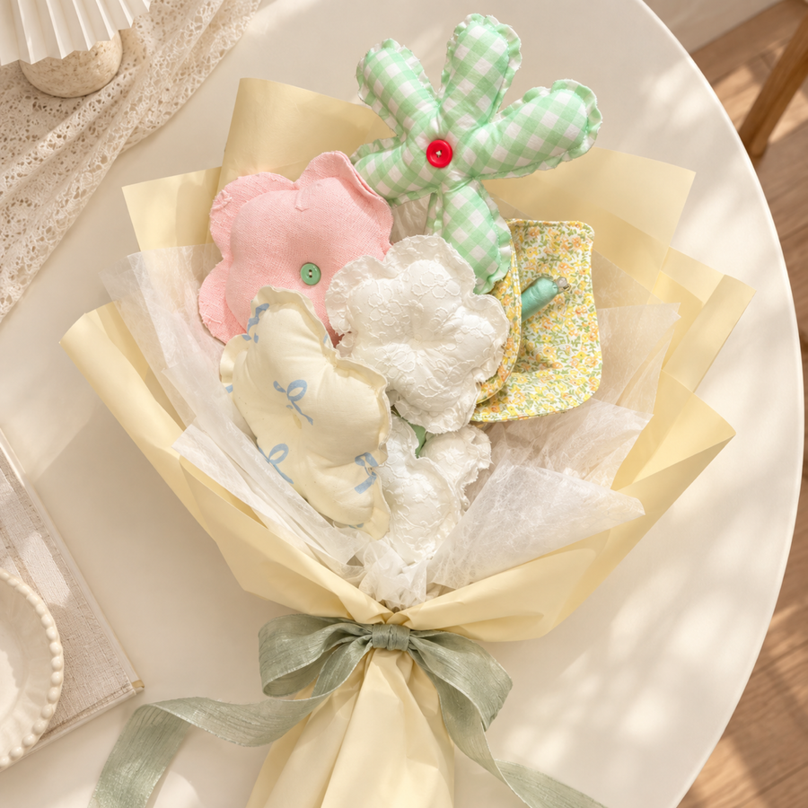 Garden Letter Handmade Fabric Bouquet