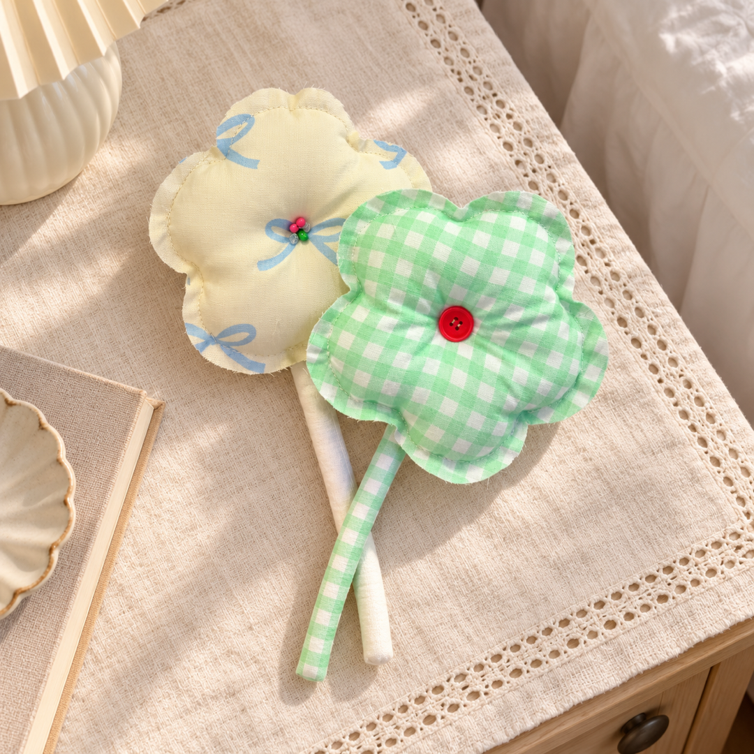 MiRANcle P11 handmade fabric bouquet — home setting